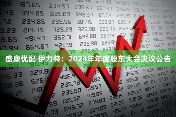 盛康优配 伊力特：2024年年度股东大会决议公告